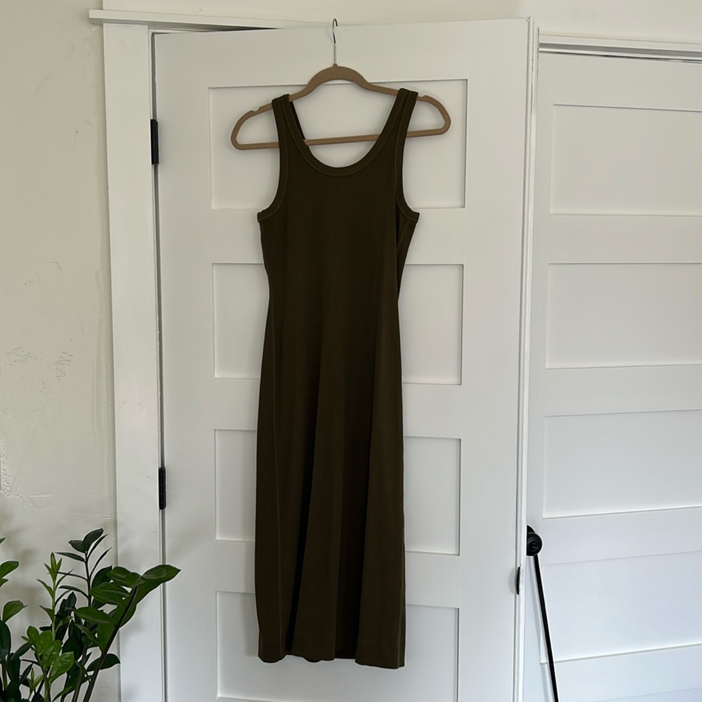 Everlane Rib Tank Dress in Beech